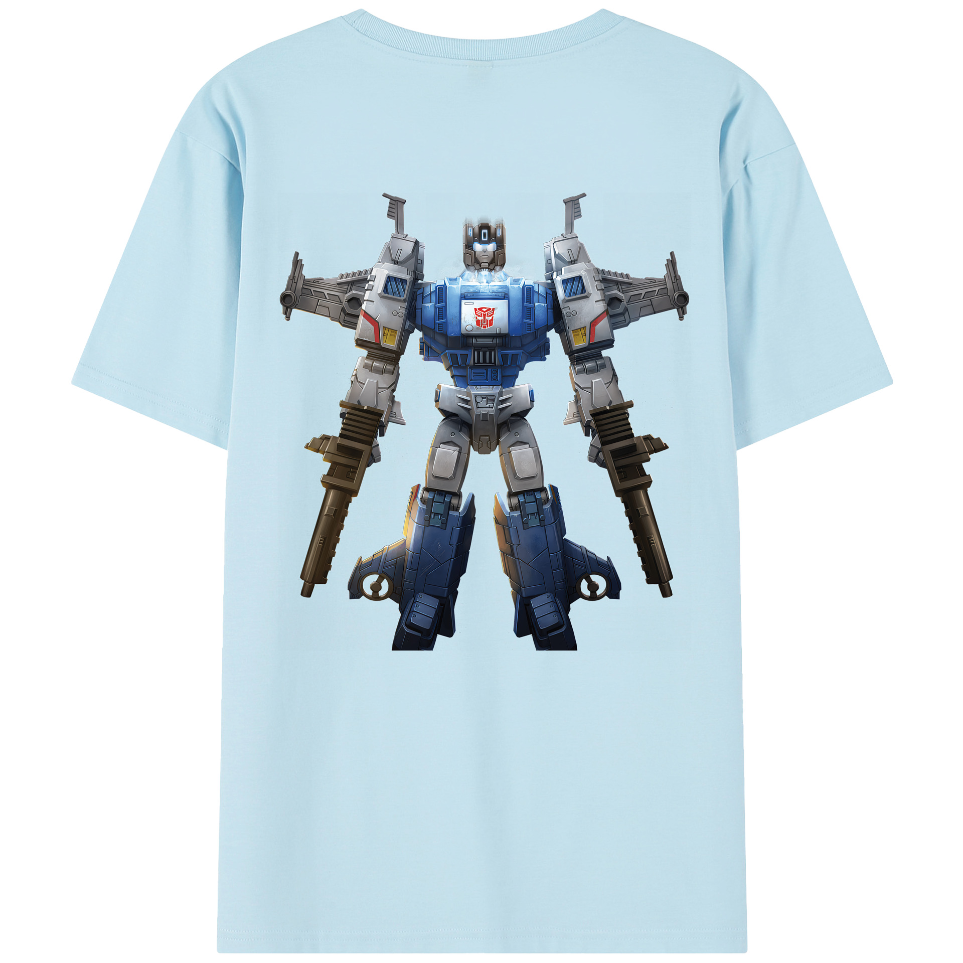 （画像用） Transformers トランスフォーマー 綿100％半袖Tシャツ（背面プリント）